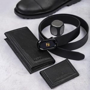 ست چرمی Fendi_Black مدل 3761