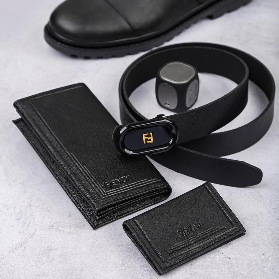 ست چرمی Fendi_Black مدل 3761