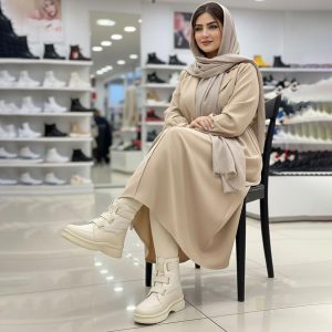 بوت کاپشنی زنانه Fashion_Cream مدل 3763