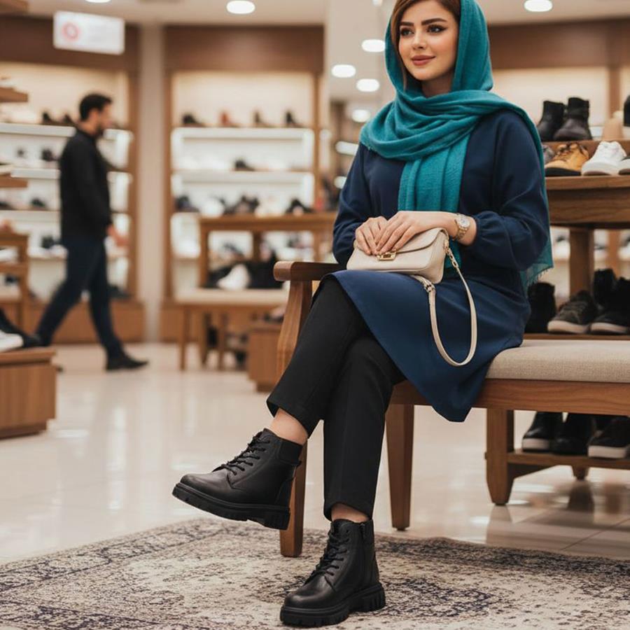 بوت زنانه Ecco_Black مدل 3765
