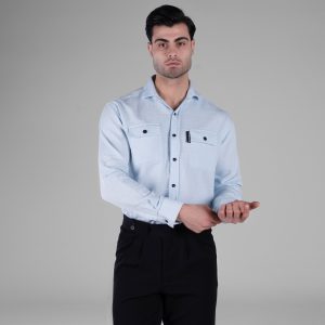 پیراهن مردانه آستین بلند ساده مدل 49258
