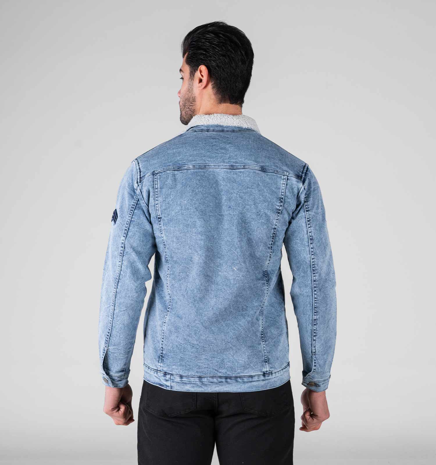 کاپشن لی مردانه یقه خز دار مدل 49286