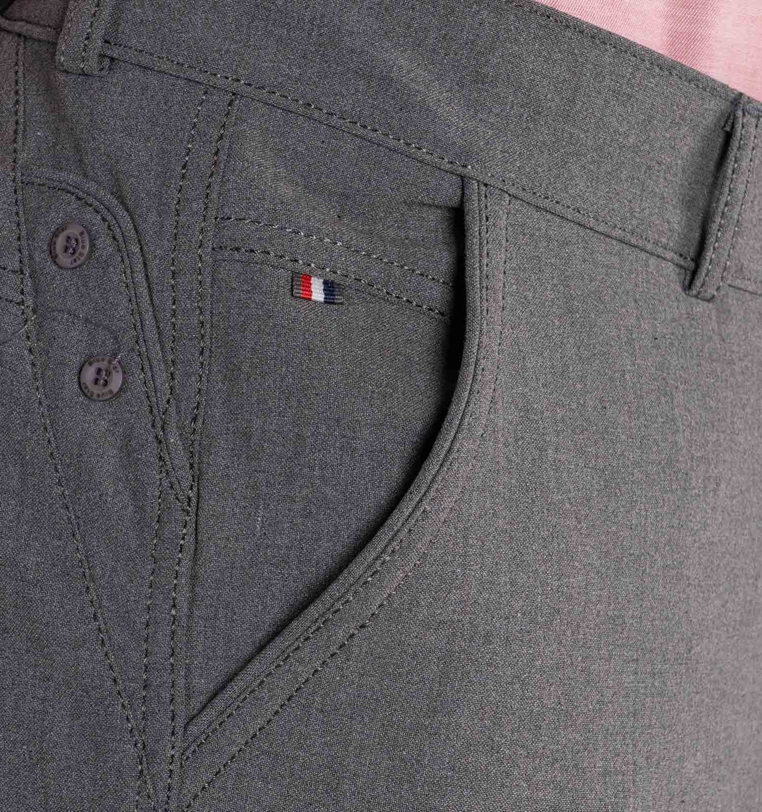 شلوار پارچه ای راسته مردانه طوسی مدل 49357