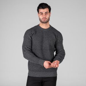 بافت مردانه یقه گرد فری سایز طرحدار مدل 49319