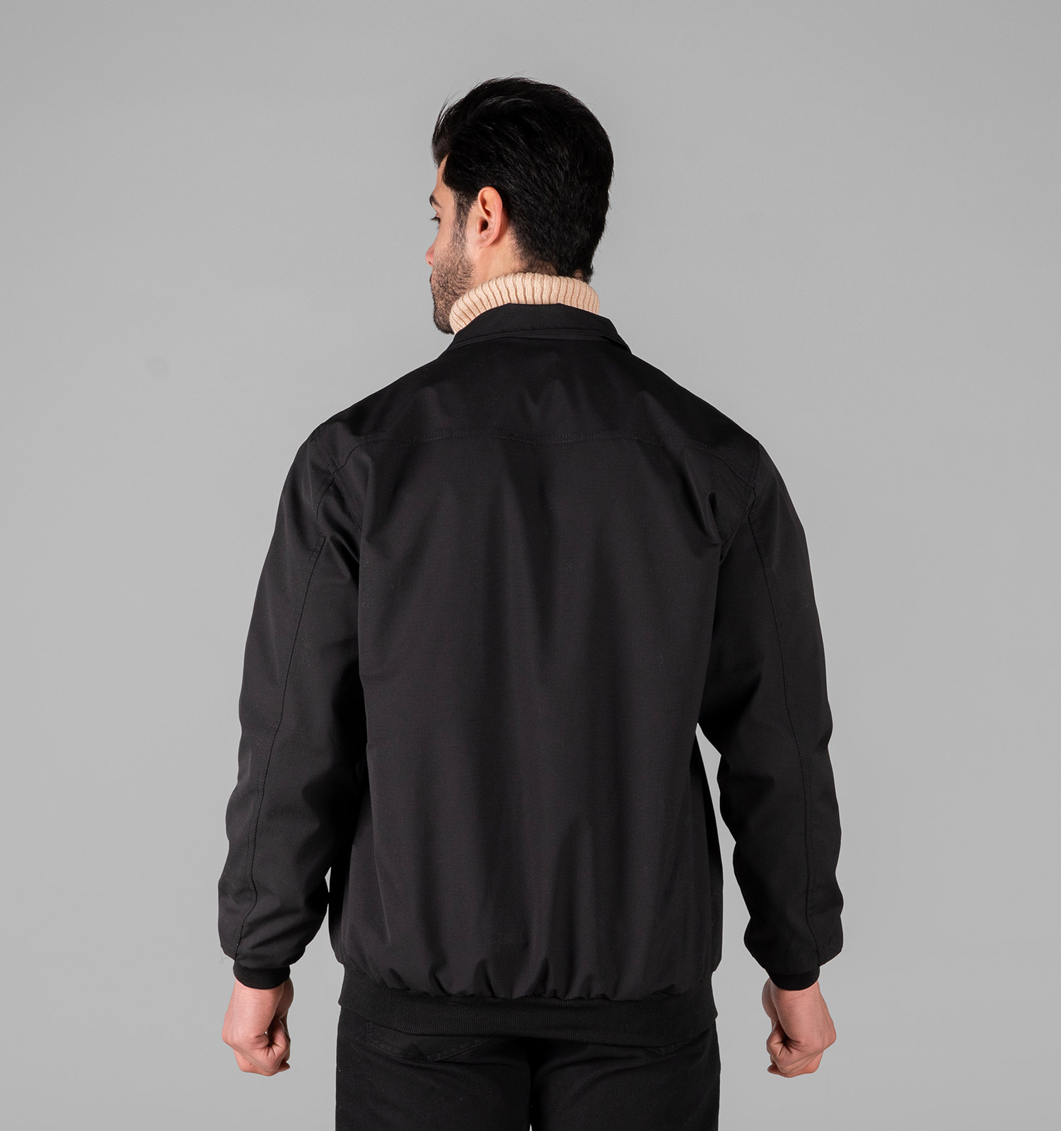 کاپشن اسپرت مموری مردانه مشکی مدل 49320