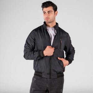 کاپشن اسپرت مموری مردانه سرمه ای مدل 49243