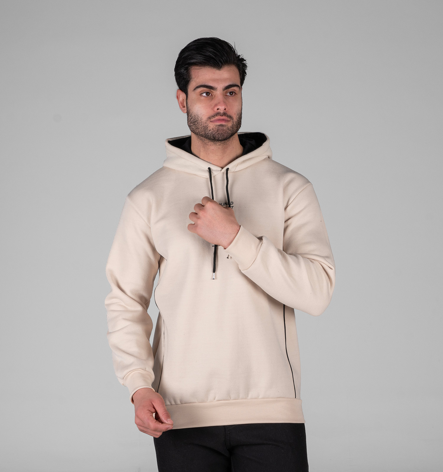 هودی مردانه کلاهدار طرحدار مدل 49313