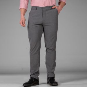 شلوار پارچه ای راسته مردانه طوسی مدل 49357