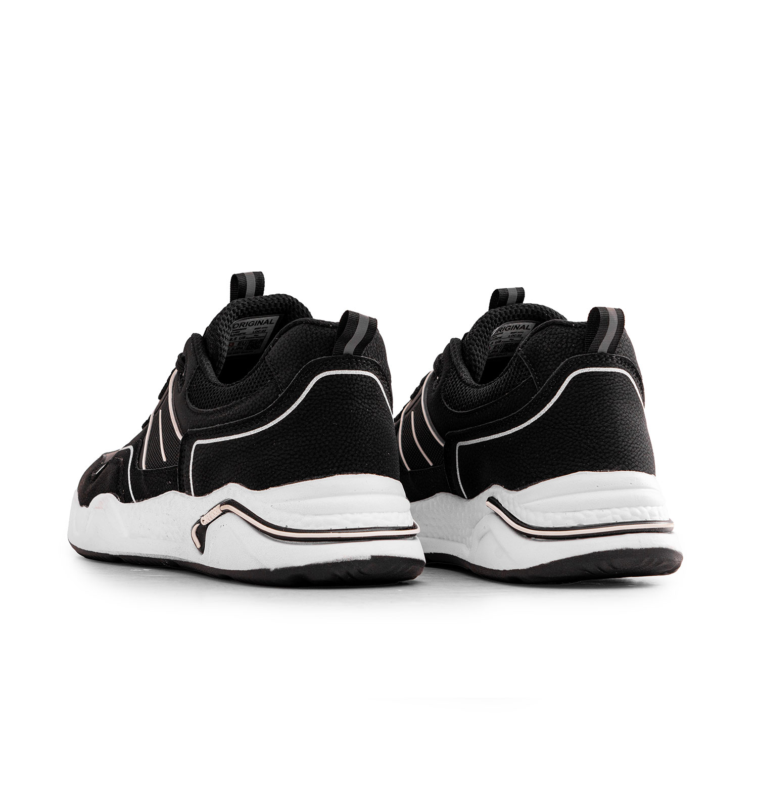 کفش اسپرت Chanel مردانه مشکی بندی مدل 49298