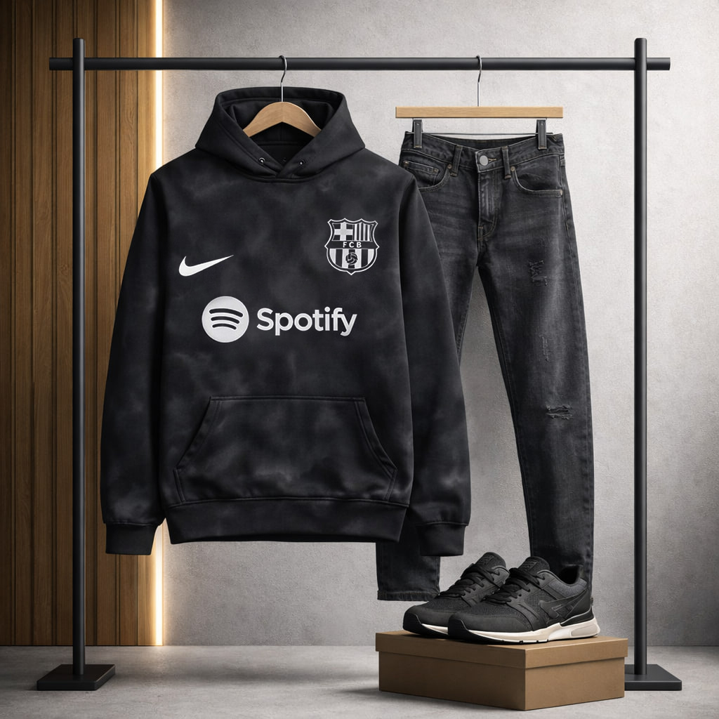 هودی مدل بارسلونا مشکی