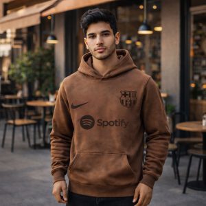 هودی مدل بارسلونا قهوه ای