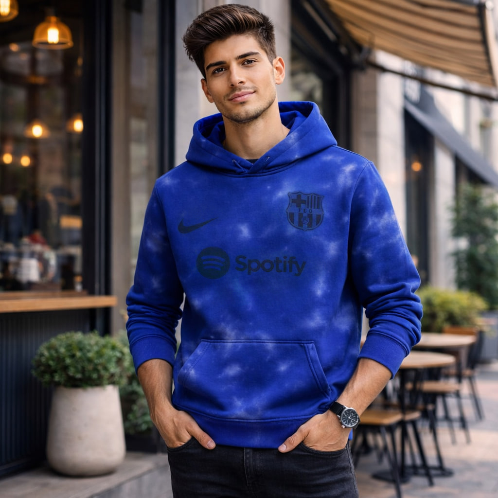 هودی مدل بارسلونا آبی