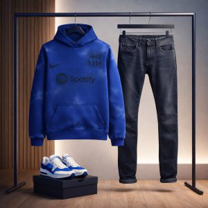 هودی مدل بارسلونا آبی