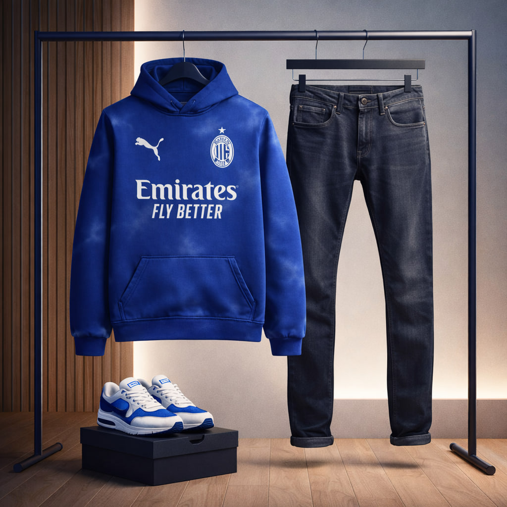 هودی مدل آث میلان آبی