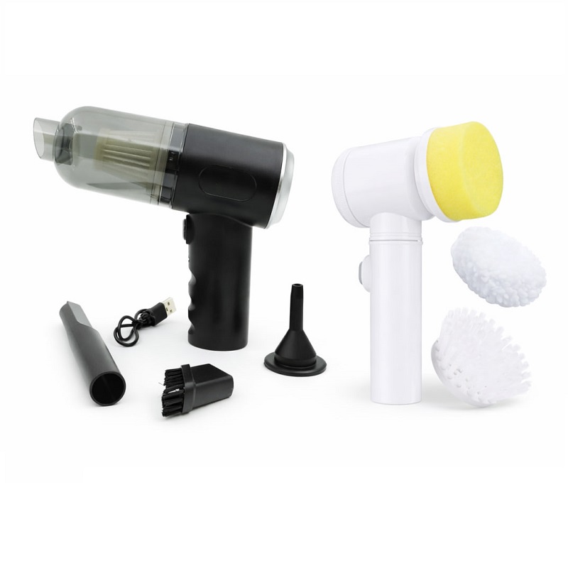 پکیج مینی جارو شارژی خودرو مدل As 228 فرچه شارژی مدل magic brush