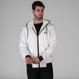 کاپشن مردانه بادگیر سفید مدل 49353