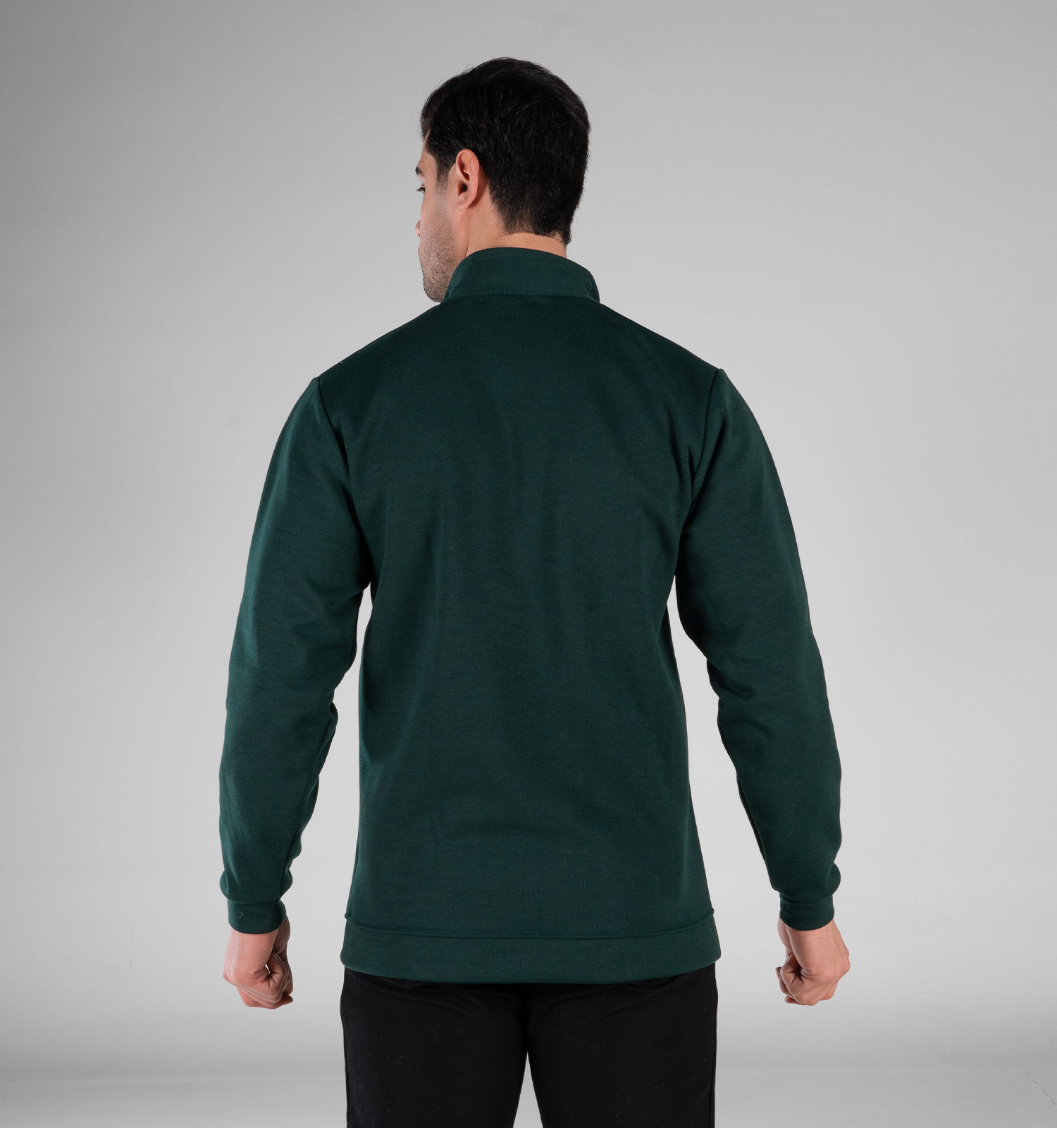 بلوز دورس نیم زیپ مردانه ساده مدل 49260