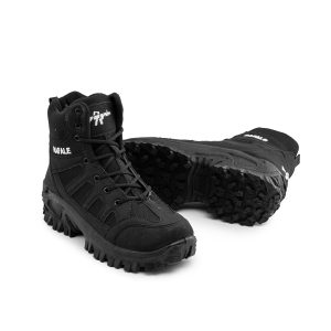 کفش ساقدار مردانه مشکی بنددار مدل 49310