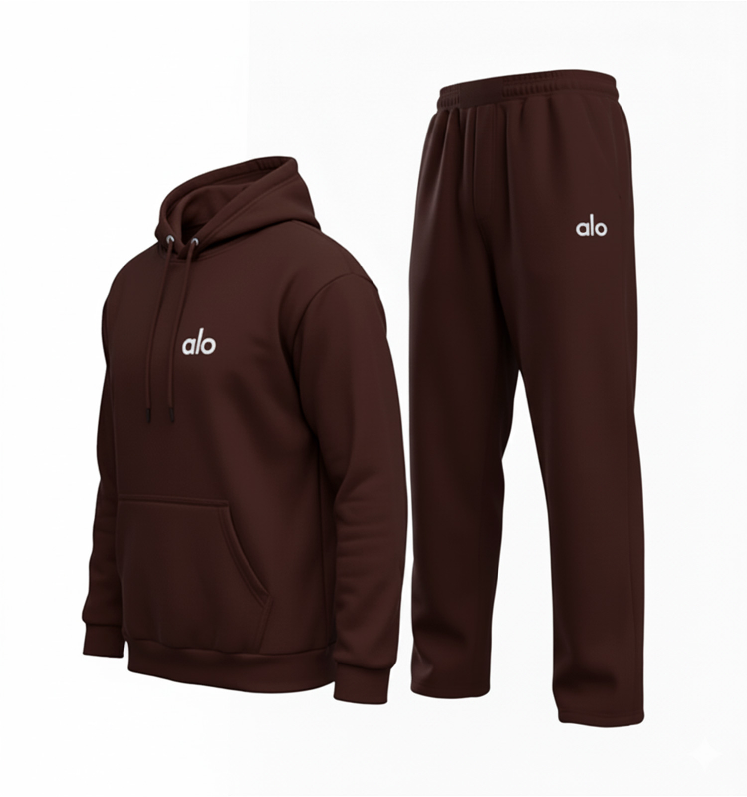 ست مردانه هودی شلوار Alo ساده مدل 49224