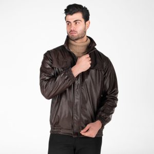 کاپشن اسپرت چرم مصنوعی مردانه مدل 49294