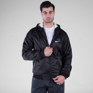 کاپشن مردانه بادگیر مشکی مدل 49349