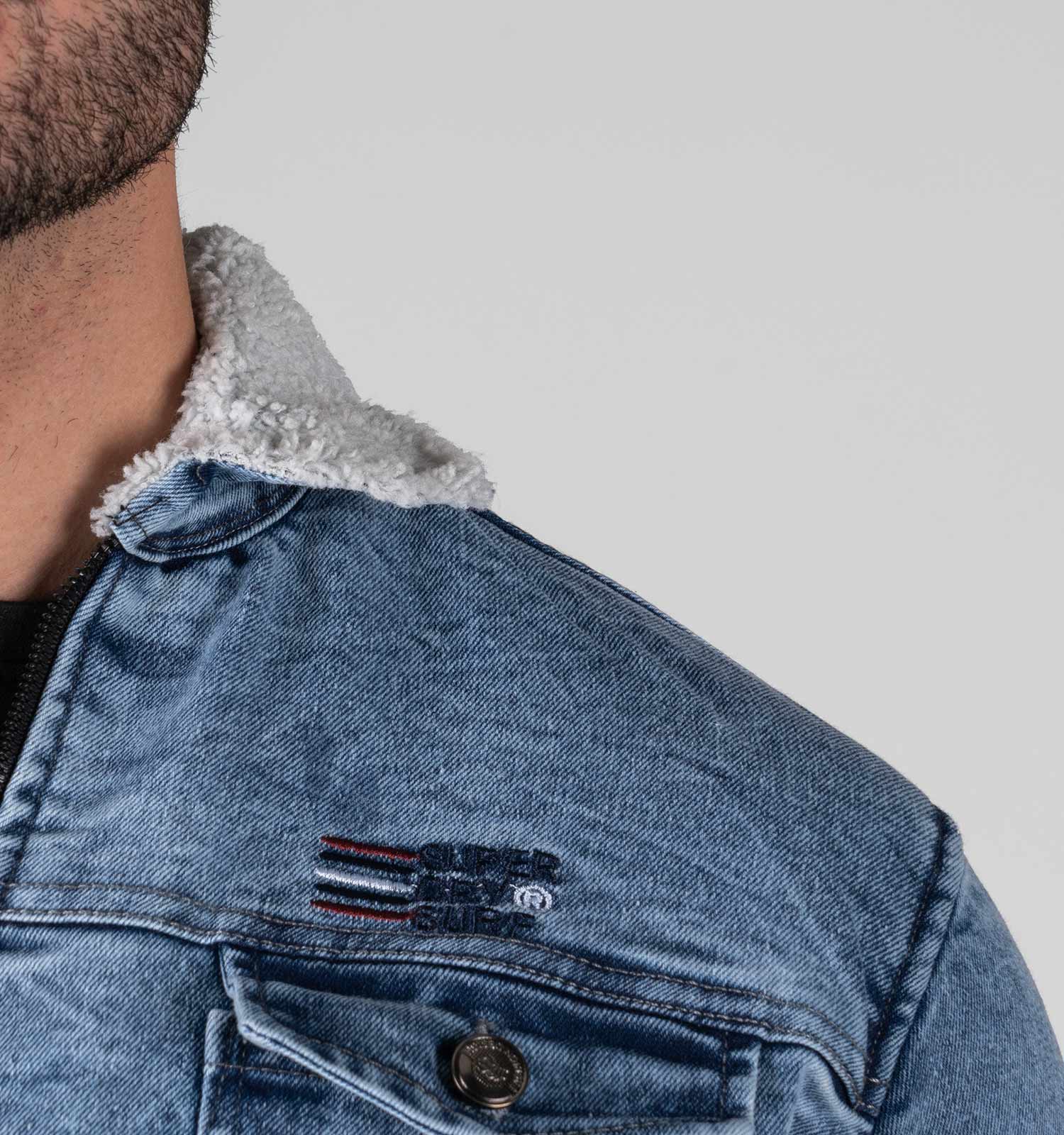 کاپشن لی مردانه یقه خز دار مدل 49286