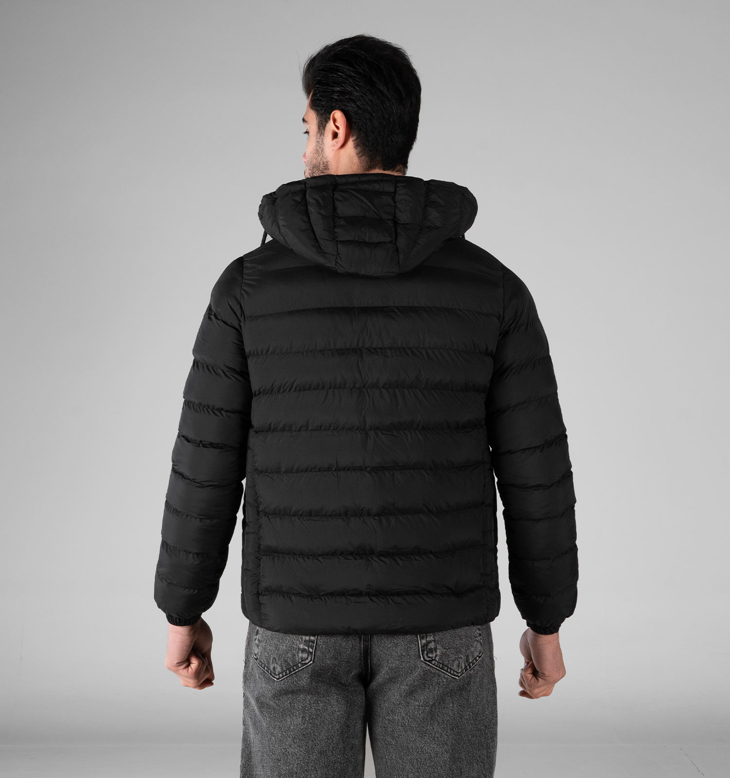 کاپشن اسپرت مردانه بادی مشکی مدل 49283