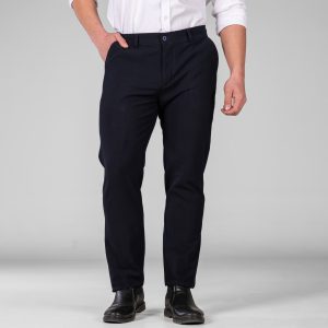 شلوار پارچه ای راسته مردانه سرمه ای مدل 49361