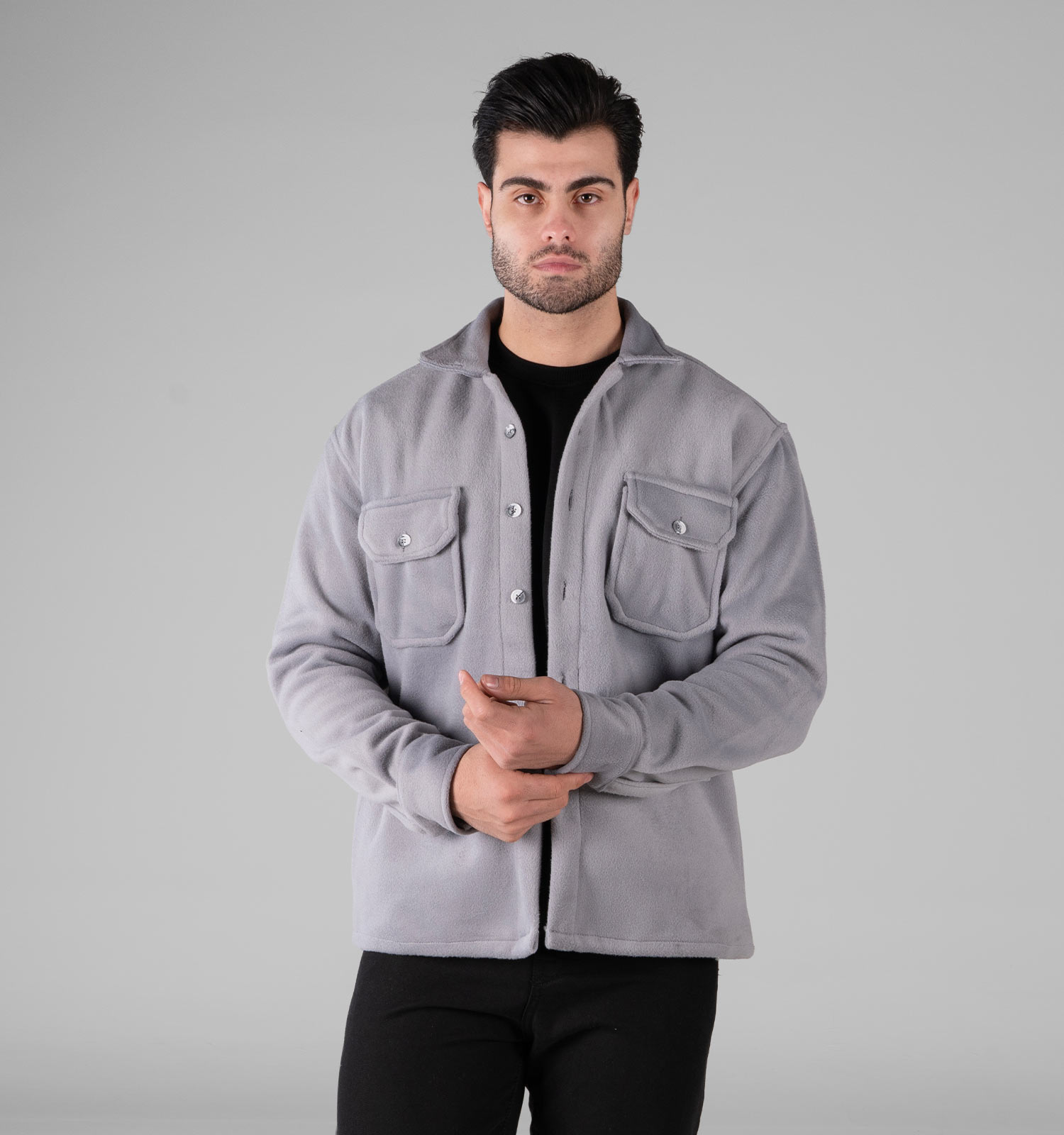 پیراهن اسپرت فوتر مردانه آستین بلند مدل 49293