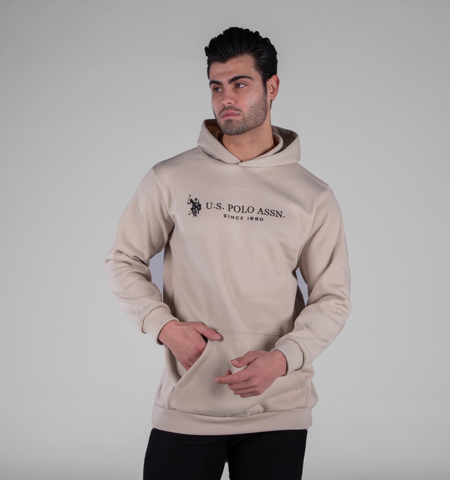 هودی مردانه کلاهدار طرحدار مدل 49176