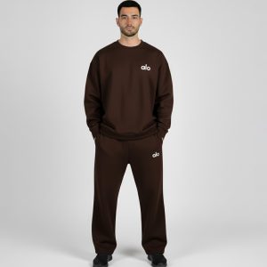 ست مردانه بلوز شلوار Alo ساده مدل 49221