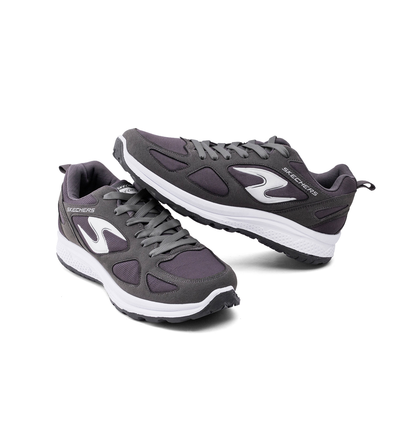 کفش اسپرت Skechers مردانه طوسی بندی مدل 49234