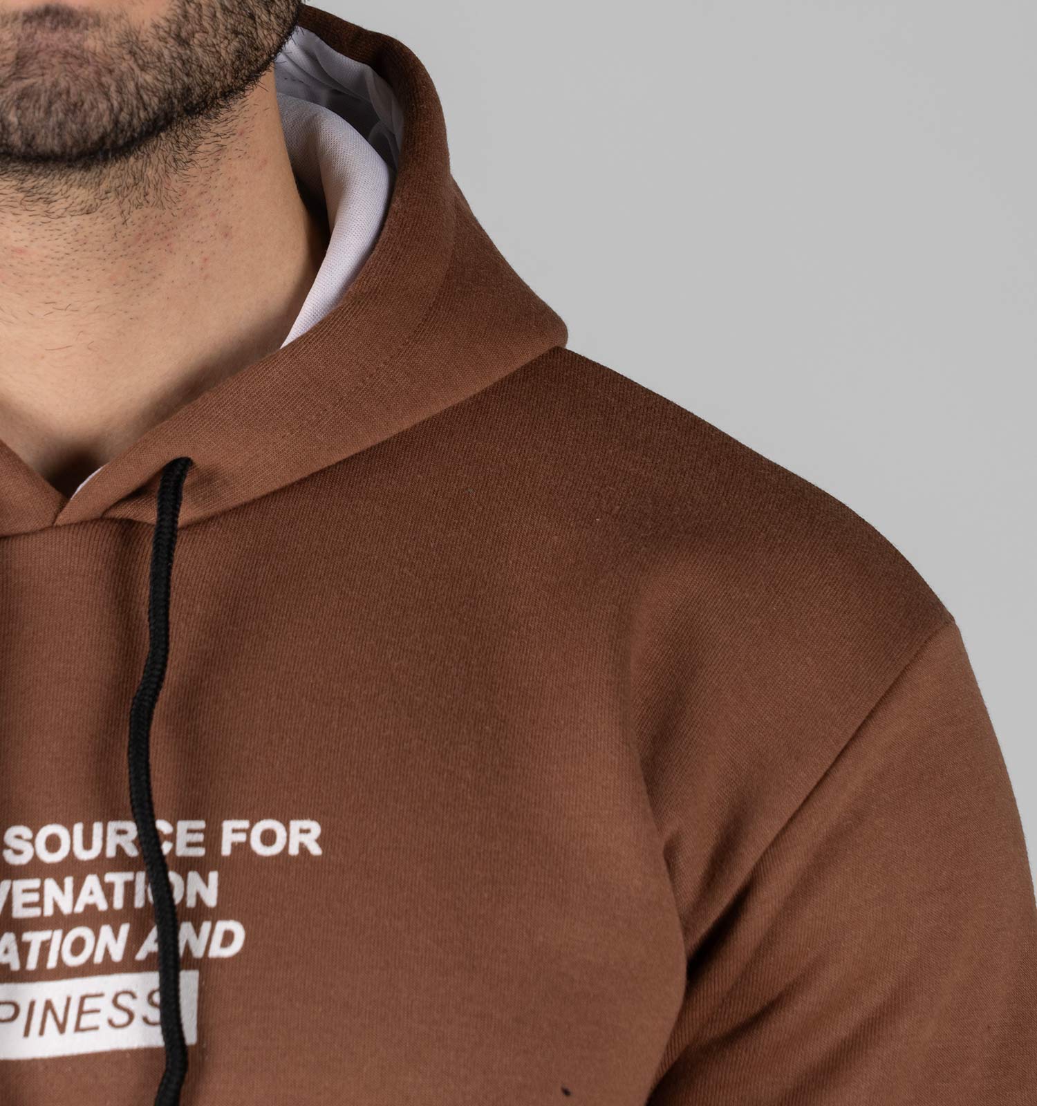 هودی مردانه کلاهدار طرحدار مدل 49307