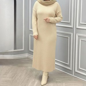 بافت کفتان زنانه Pransa_Milky مدل 3825