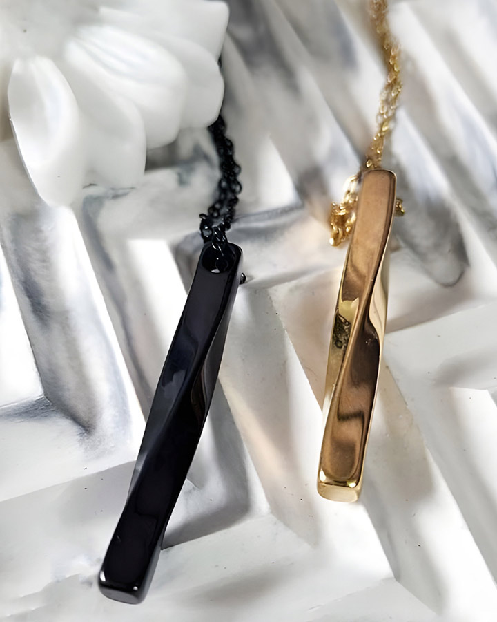 ست گردنبند مدل عشق مکعب کد6473