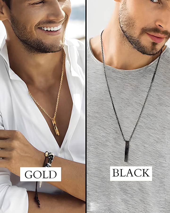 ست گردنبند مدل عشق مکعب کد6473