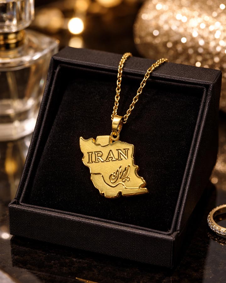 گردنبند طرح IRAN کد 6483
