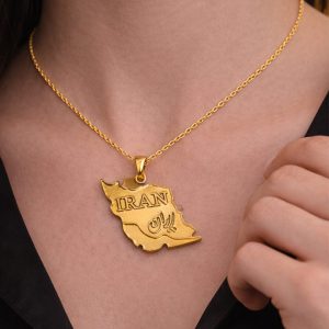 گردنبند طرح IRAN کد 6483