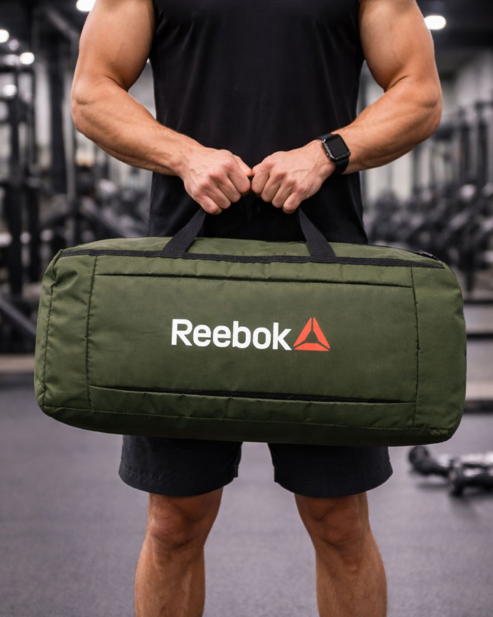 ساک ورزشی مدل reebok سبزتیره کد6481