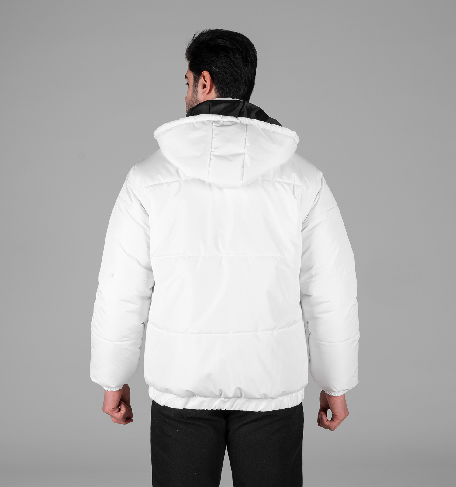 کاپشن اسپرت مموری مردانه بادی سفید مدل 49322