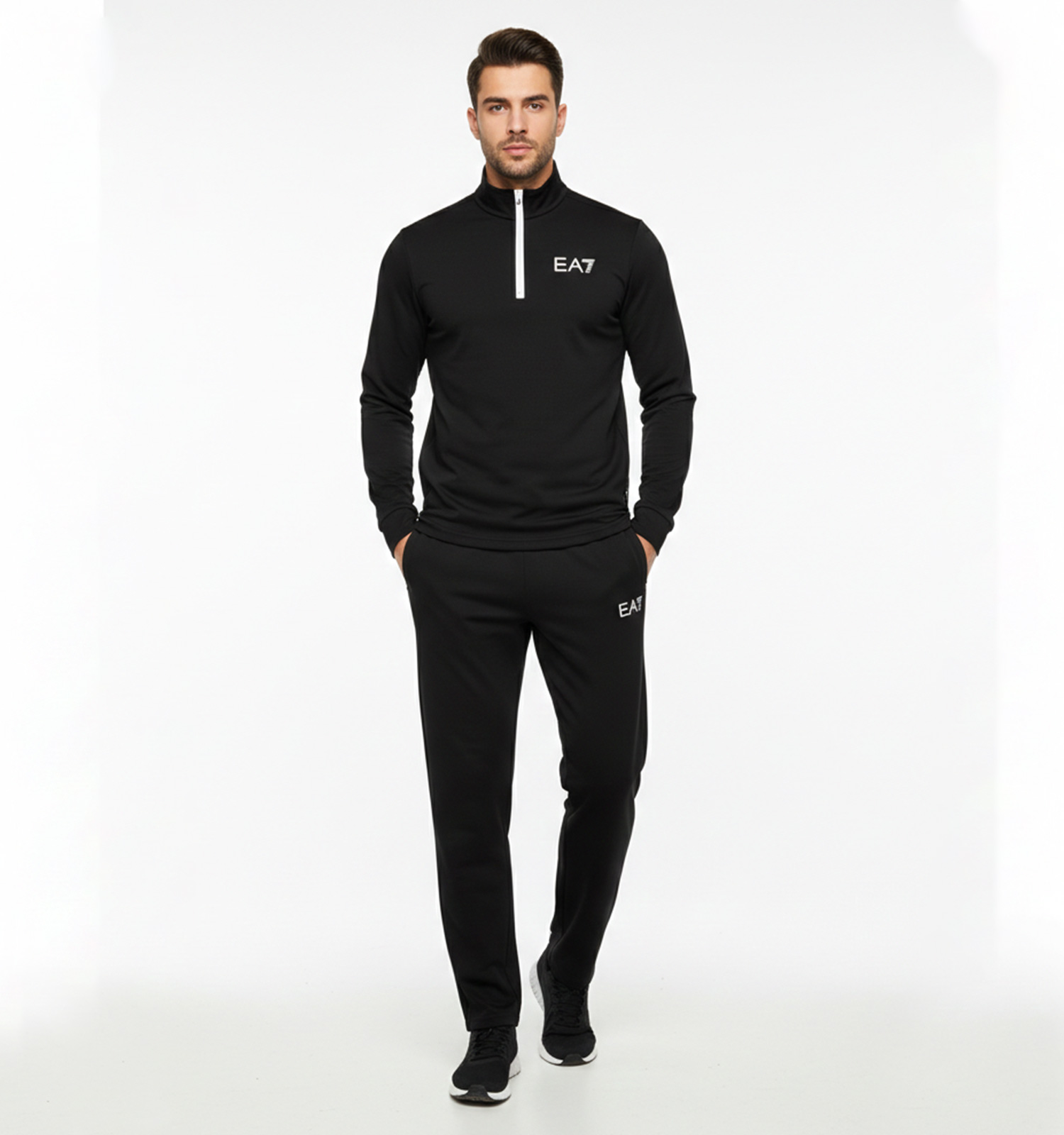 ست مردانه بلوز شلوار مشکی مدل 49383