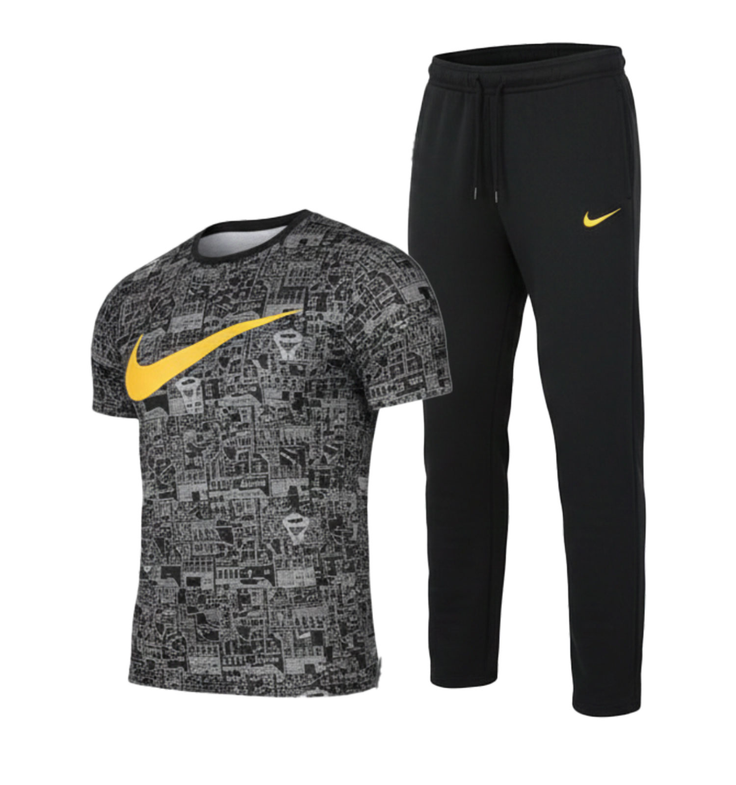 ست مردانه تیشرت شلوار Nike طرحدار مدل 49432