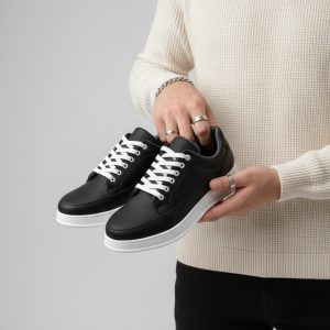 کفش روزمره مردانه مدل ونیزمن مشکی