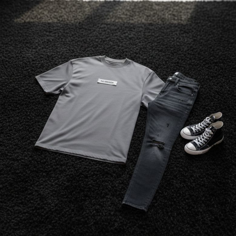 تیشرت مراکشی کبریتی ذغالی بالنسیاگا ذغالی