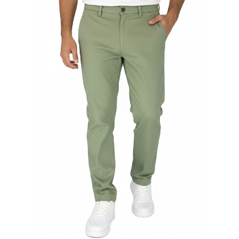 شلوار مردانه بنگال کش دم پا ساده مدل Behnam سبز