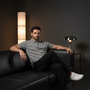 پکیج ست مردانه تیشرت نیم زیپ شلوار مدل Omid