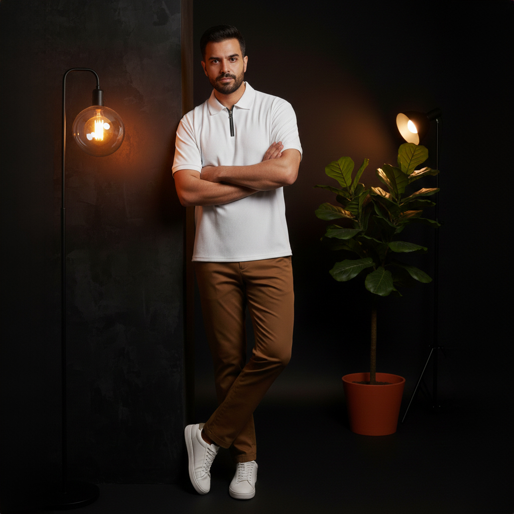 پکیج ست مردانه تیشرت نیم زیپ شلوار مدل Rayan