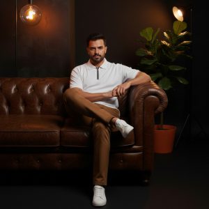 پکیج ست مردانه تیشرت نیم زیپ شلوار مدل Rayan