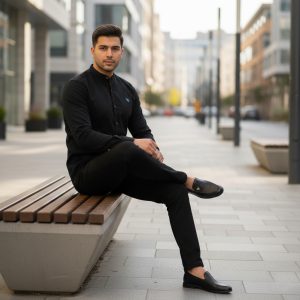 پکیج ست مردانه پیراهن شلوار کالج مدل Vafa