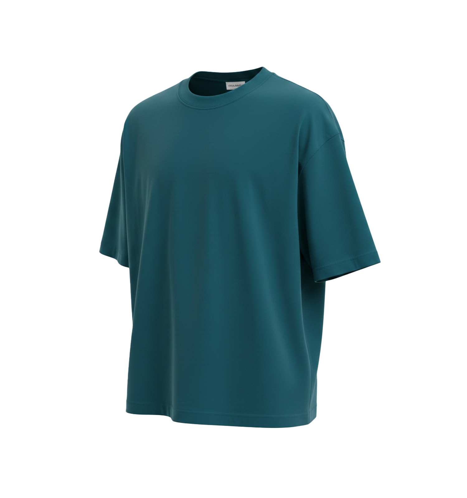 تیشرت یقه گرد مردانه باکسی نخ پنبه بیسیک مدل 49506